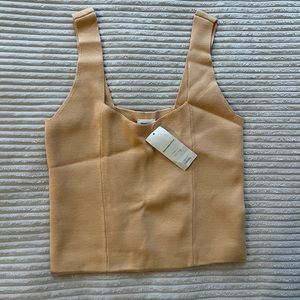 Abercrombie & Fitch Yellow Knit Tank Top
